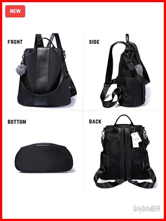 Women\'s Waterproof Nylon Anti-Theft Travel Backpack Lightweight Shoulder Bag main image 4